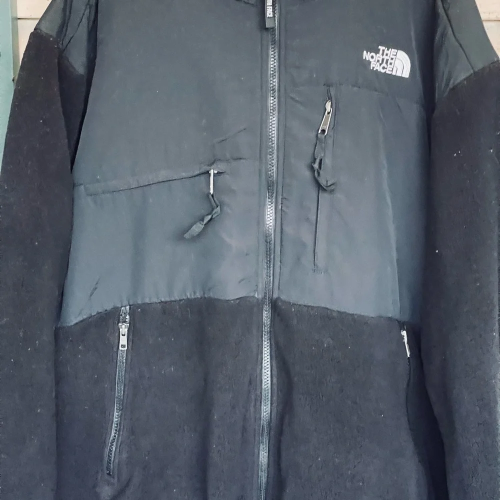 The North Face Denali Dual Panel Fleece and Nylon Black Relaxed Fit Jacket